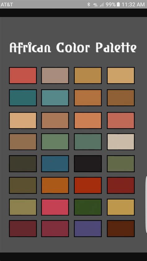 African Color Palette Ideas